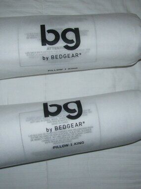 NEW - 2 KING SIZE PILLOWS WITH PILLOW PROTECTERS